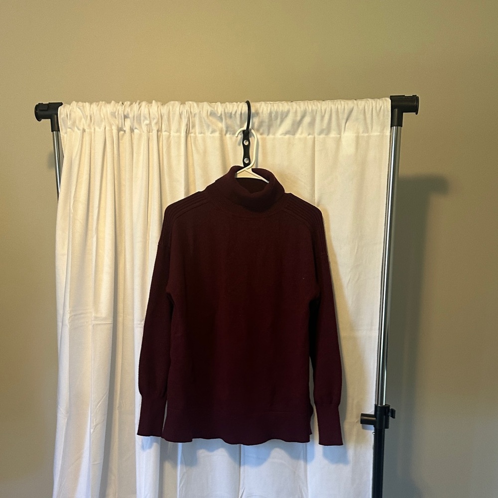 Evereve Burgundy Rollneck Sweater